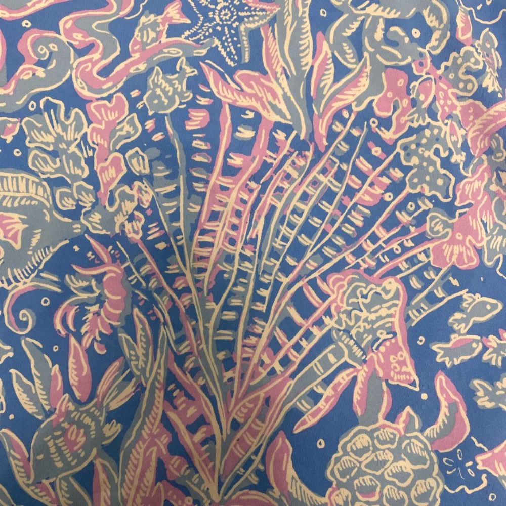 Lily Pulitzer Blue and Pink Artistic Tank Top - Picture 6 of 7